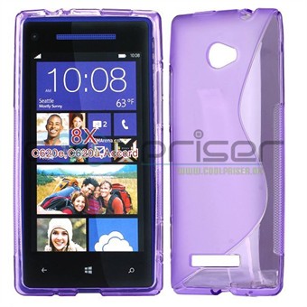 S-Line HTC 8X Silicone Cover - Lilla