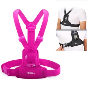 NEOPINE GoPro Hero 1/2/3/4 brystbælte - Magenta