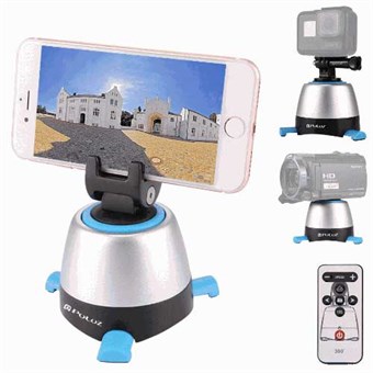 PULUZ® Electronic 360° Panorama Tripod Head med Remote til GoPro/ Smartphone/ Kamera