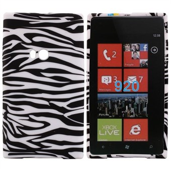 Motiv Silikone Cover til Lumia 920 (Zebra)