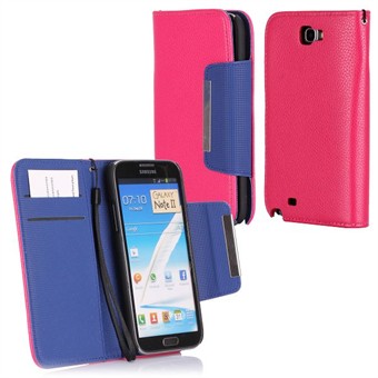 SmartPurse Case -Galaxy Note II (Pink/Blå)