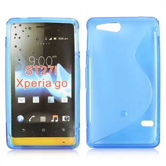 S-Line Silicone Cover - Xperia Go (blå)