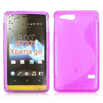 S-Line Silicone Cover - Xperia Go (pink)