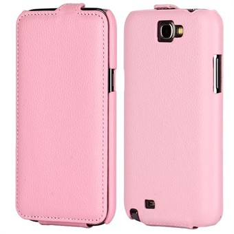 Flip læder etui til Note 2 (Pink)
