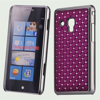 Bling Bling Diamond Chrome til Omnia M (Lilla)