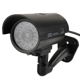 Realistisk Dummy kamera med blinkende LED lys