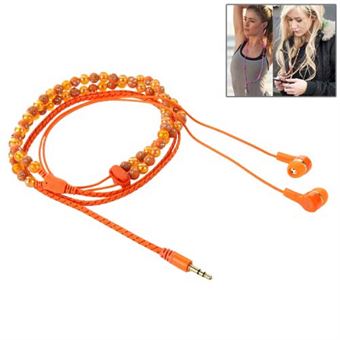 Fashion halskæde hovedtelefoner - Orange