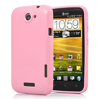 HTC ONE X - Silikone Cover (Babypink)