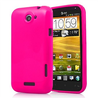 HTC ONE X - Silikone Cover (Magenta)