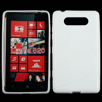 S-Line Silicone Cover - Lumia 820 (Hvid)