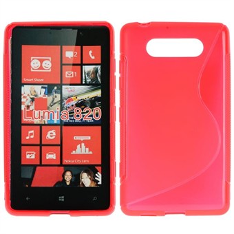 S-Line Silicone Cover - Lumia 820 (Rød)