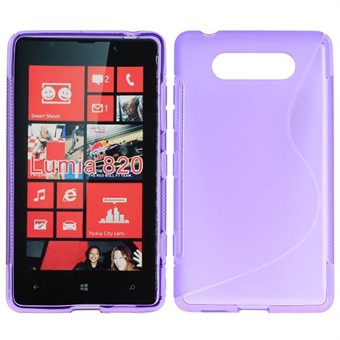 S-Line Silicone Cover - Lumia 820 (Lilla)