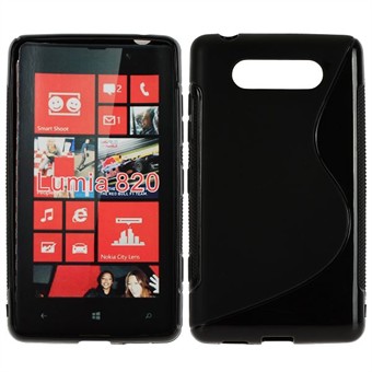 S-Line Silicone Cover - Lumia 820 (Sort)