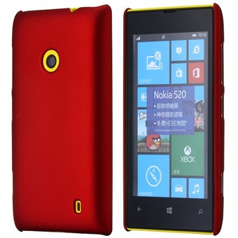 Simpel Plastik Cover til Lumia 520 (Rød)