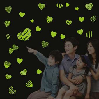 Selvlysende hjerter til værelset