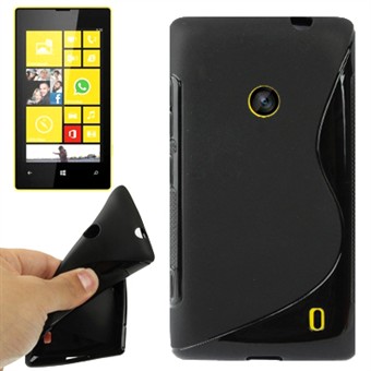 S-Line Silikone Cover Lumia 520 (Sort)