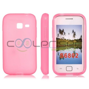 Galaxy Ace Duos Simpel Silikone cover (Pink)