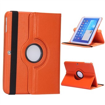 PRISKRIG -DK\'s Billigste Roterende Læder Etui - Galaxy Tab 3 10.1 (Orange)