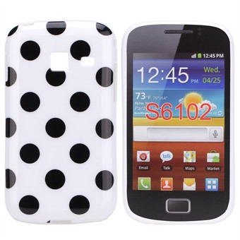 Dog Pattern Silikone Cover Galaxy Y Duos (Hvid)