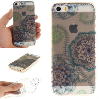 Modern art silikonecover til iPhone 5 / iPhone 5S / iPhone SE 2013 - Flower Punk