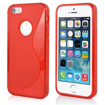 S-Line silikonecover til iPhone 5 / iPhone 5S / iPhone SE 2013 - Rød