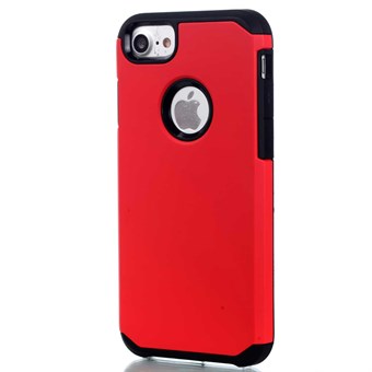 Simpel plast-/silikonecover til iPhone 7 / iPhone 8 - Rød