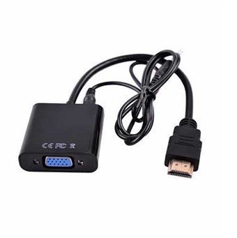 HDMI til VGA Adapter - 1080P m/ Minijack kabel