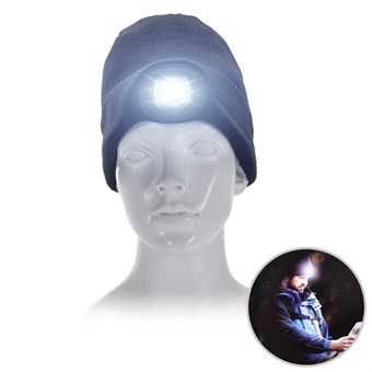 Beanie Hue m/ indbygget LED pandelampe