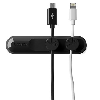 Magnetisk ledningeholder m. 3 clips