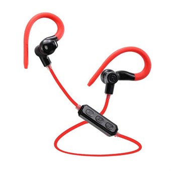 Sporty Bluetooth Headset - Rød/sort
