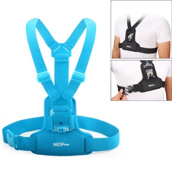 NEOPINE GoPro Hero 1/2/3/4 brystbælte - Blå