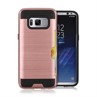 Cool slide Cover i TPU og plast til Samsung Galaxy S8 - Rosa Guld