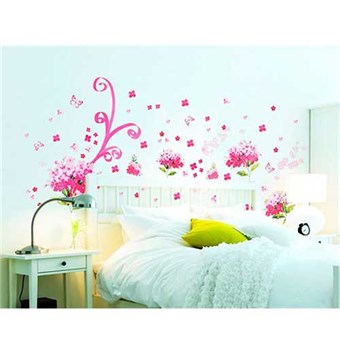 TipTop Wallstickers Blooming Pink Flowers Designs