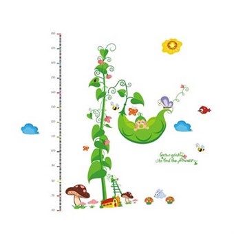 TipTop Wallstickers Decal Sticker with Green Beans&Cirrus 60x90 cm