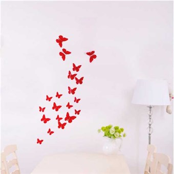 TipTop Wallstickers Decals Stickers 5.5x8x10cm  (Red A)