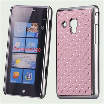 Bling Bling Diamond Chrome til Omnia M (Pink)