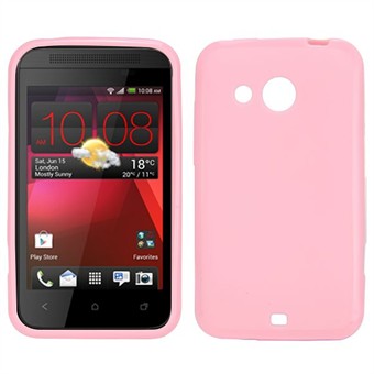Simpel Silikone cover til Desire 200 (Pink)
