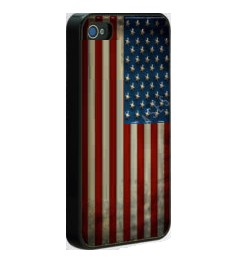 USA cover til iPhone 5 / iPhone 5S / iPhone SE 2013 med Sorte Kanter