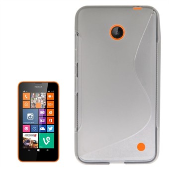 S-Line Silikone Cover - Nokia 630 (grå)