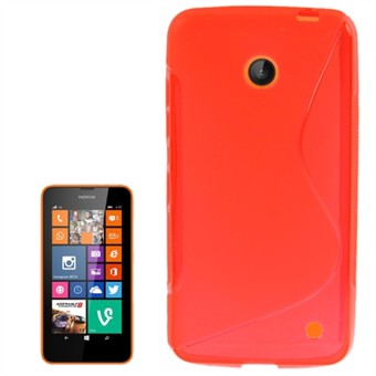 S-Line Silikone Cover - Nokia 630 (rød)