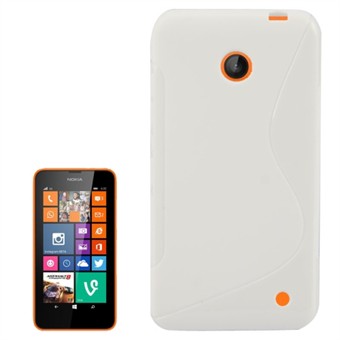 S-Line Silikone Cover - Nokia 630 (hvid)