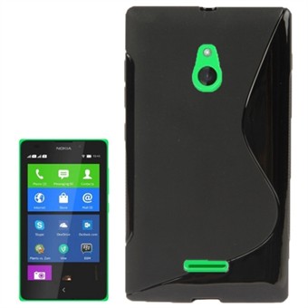 S-Line Silikone Cover - Nokia XL (sort)