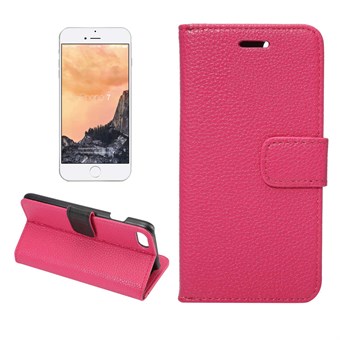 Leather Flip Etui til iPhone 7 / iPhone 8 / iPhone SE 2020/2022 - Pink