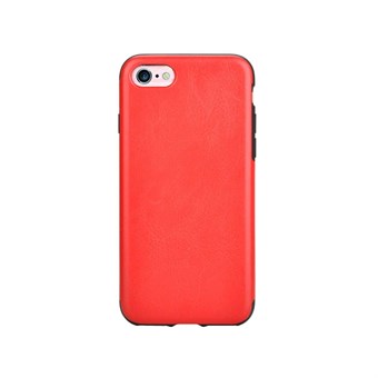 Imiteret Læder Cover til iPhone 7 / iPhone 8 - Rød