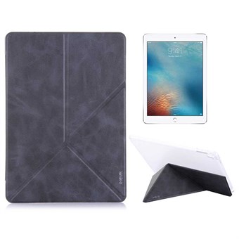 Pipilu X-Level iPad Pro 9.7 læder etui M sleep funktion grå