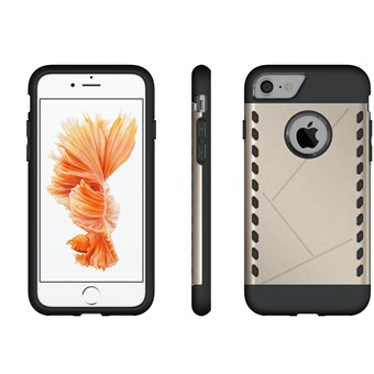 Eksklusive silikone/plastik cover til iPhone 7 Plus / iPhone 8 Plus - Guld