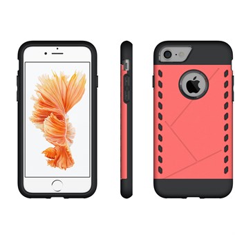 Eksklusive silikone/plastik cover til iPhone 7 / iPhone 8 - Rød
