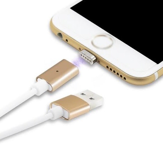 skat Halvkreds modstand Køb Magnetisk Lightning til USB Kabel til iPhone - Sølv
