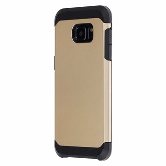 Hard case silicone/plastik Samsung Galaxy S7 Edge guld