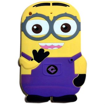 3D Mini 1/2/3 Minion silikone cover (lilla)